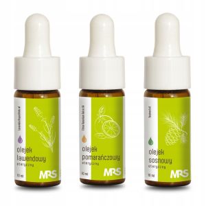 Olejki eteryczne MRS: lawendowy pomarańczowy sosnowy - Zestaw 3 szt. x 10ml