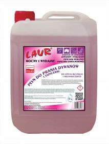 Płyn niskopieniący do prania tapicerki dywanów TEXTIL CLEANER PINK 5L