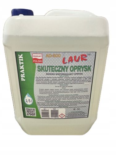 ADIUWANT SKUTECZNY OPRYSK adiuwant uprawy LAUR AD-500 Praktik AGRO 5L