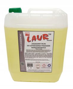 Płyn do mycia warsztatów hal garaży z zabrudzeń ropopochodnych, smarów benzyn LAUR Professional WSZ-5000 poj. 10L