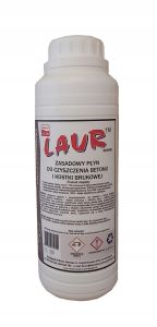 Kostka brukowa i beton - Profesjonalny płyn myjący i czyszczący LAUR KB 1L