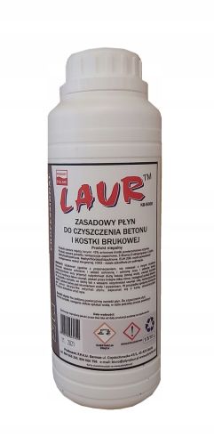 Kostka brukowa i beton - Profesjonalny płyn myjący i czyszczący LAUR KB 1L