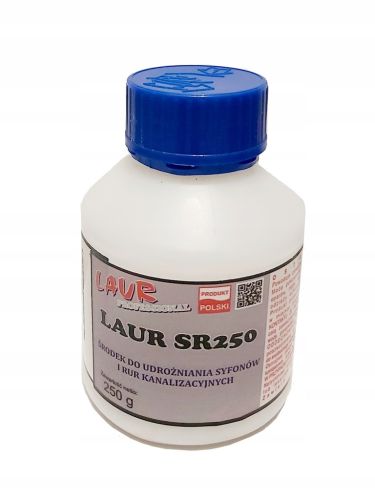 Mega UDRAŻNIACZ syfonów rur kanalizacji LAUR 250g