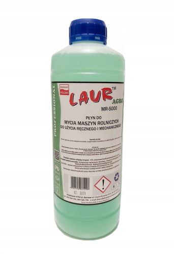 Płyn do mycia maszyn i urządzeń rolniczych ciągników naczep LAUR MR5000 1L