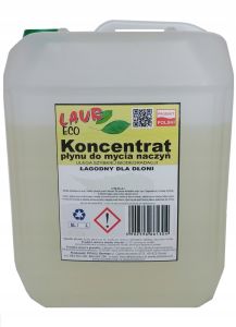 LAUR ECO SENSITIVE Gęsty Płyn do mycia naczyń z gliceryną CHRONI DŁONIE 5L