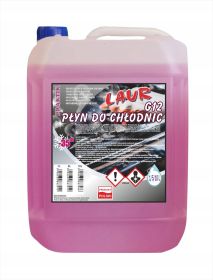 PŁYN DO CHŁODNIC G12 czerwony do -35°C poj. 5L do wszystkich typów - Laur Praktik 