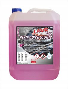 PŁYN DO CHŁODNIC G12 czerwony do -35°C poj. 5L do wszystkich typów - Laur Praktik 