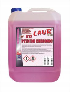 PŁYN DO CHŁODNIC G12 czerwony do-37°C poj. 5L do wszystkich typów - Laur Professional 