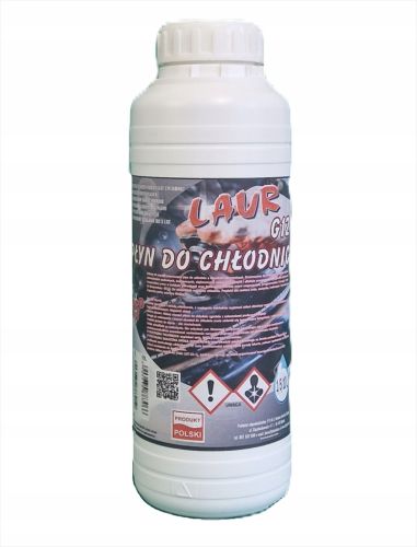 PŁYN DO CHŁODNIC wszystkich typów Laur Praktik G12 czerwony do -35°C poj 1L