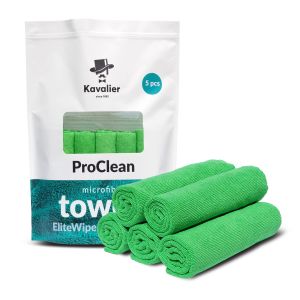 Ręcznik Kavalier Premium Ceramic do impregnacji i czyszczenia powłok ceramicznych i lakieru - opak. 5 szt.  320 g/m² / 41x41cm auto detailing