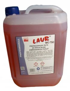 LAUR Pro HORECA WC-750 Płyn myjący i czyszczący toalety ZAPAS poj. 5L