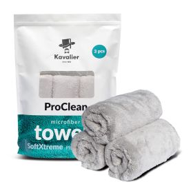 Profesjonalny pluszowy ręcznik z mikrofibry Premium - opak. 3 szt. 500 g/m² / 41x41cm Kavalier