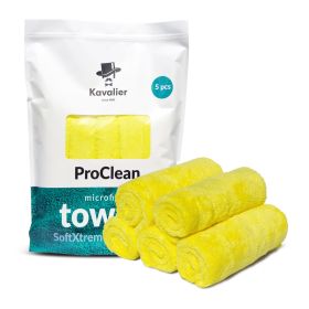 Profesjonalny, pluszowy ręcznik z mikrofibry - 5 szt. 350 g/m² / 41x41cm