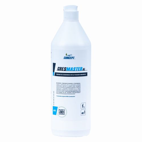 Zasadowy środek do mycia posadzek porowatych, gresowych